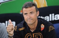 AS Roma’s Spanish coach Luis Enrique ges