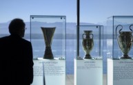 The trophies of UEFA Europa League, Euro