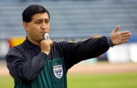 Recent portrait of Ecuadorian soccer referee Bayro