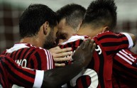 AC Milan’s Stephan El Shaarawy celebrate
