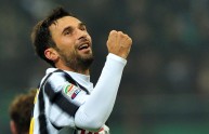 Juventus’ forward Mirko Vucinic celebrat