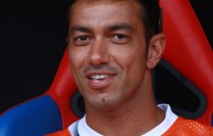 Juventus player  Fabio Quagliarella in the bench