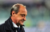 Fiorentina’s coach Delio Rossi looks on