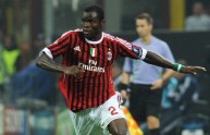 MILAN, ITALY – OCTOBER 19:  Taye Taiwo of AC Milan in action during the UEFA Champions League group H match between AC Milan and FC BATE Borisov at Giuseppe Meazza Stadium on October 19, 2011 in Milan, Italy.  (Photo by Valerio Pennicino/Getty Images)