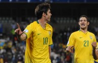 Kakà e Pato con la maglia del Brasile