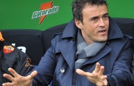 AS Roma’s Spanish coach Luis Enrique ges