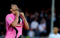 Juventus’ forward Marco Borriello gestur