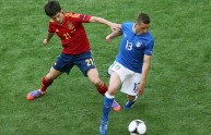David Silva e Emanuele Giaccherini (Spain v Italy – Group C: UEFA EURO 2012)