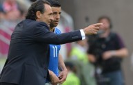 Italian headcoach Cesare Prandelli react