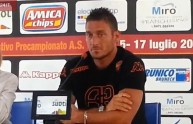 Francesco Totti in conferenza stampa