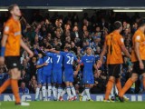 I giocatori del Chelsea in festa contro il Wolverhampton