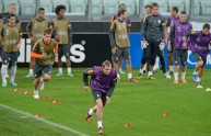 Shakhtar Donetsk, un momento dell’allenamento allo Juventus Stadium
