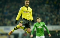 Borussia Dortmund, Reus festeggia il suo goal al Werder