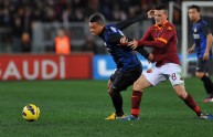 Florenzi e Guarin in Roma-Inter 1-1 (Serie A 12/13)