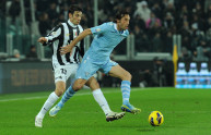 Peluso e Mauri, marcatori di Juventus-Lazio 1-1 (Coppa Italia 12/13)