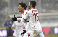 L’esultanza di Pjanic e Marquinho in Atalanta-Roma 2-3 (Serie A 12/13)