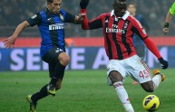 Balotelli e Gargano in Inter-Milan 1-1 (Serie A 12/13)