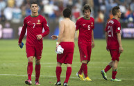 Cristiano Ronaldo alla fine di Israele-Portogallo 3-3 (Q. M. 22-03-2013)